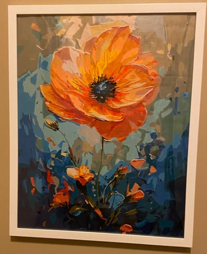 Customer photo review of Custom Landscape Paint By Numbers