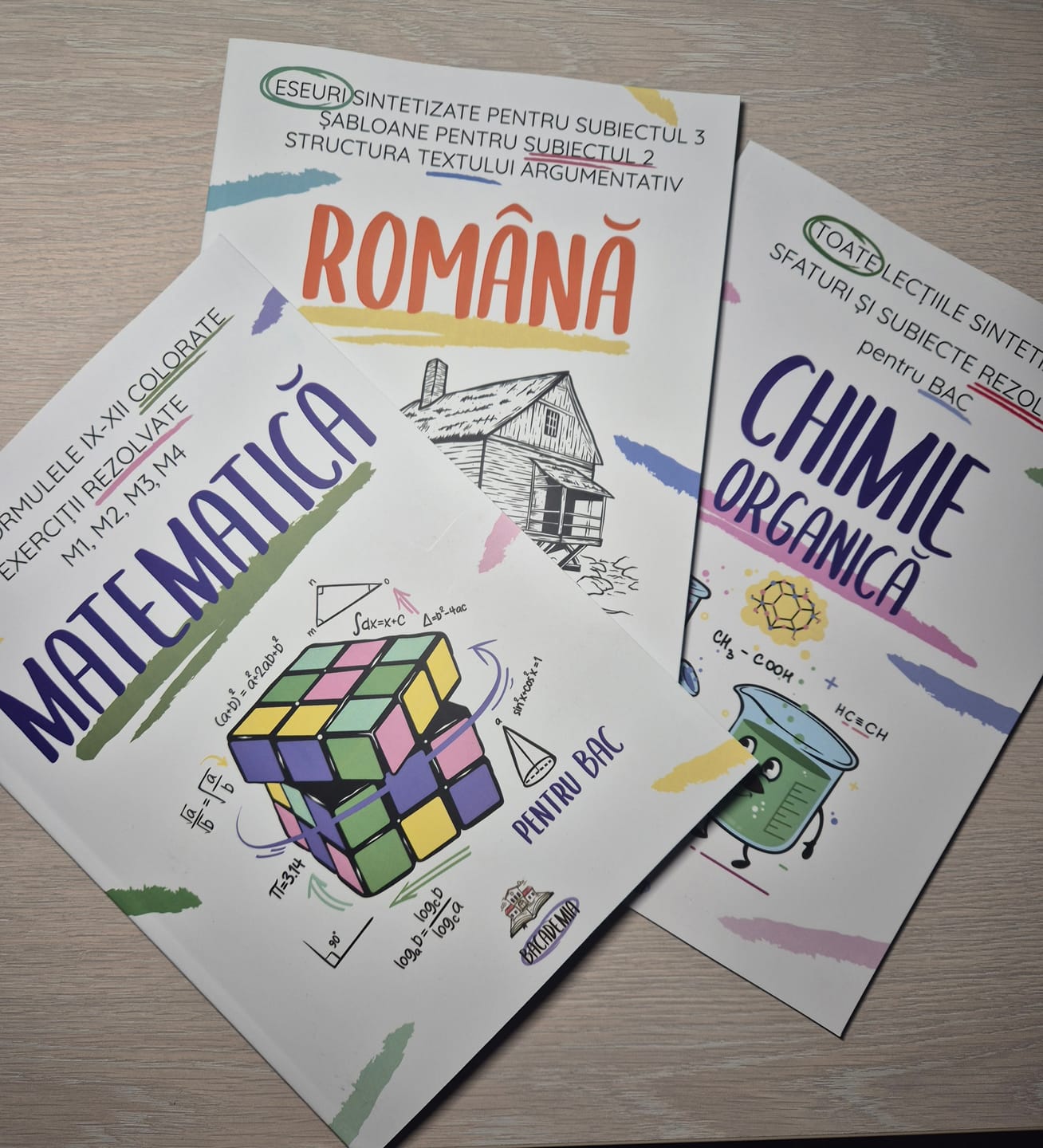 Customer photo review of Pachet Bacalaureat (Română + Matematică + Chimie Organică) Bacademia
