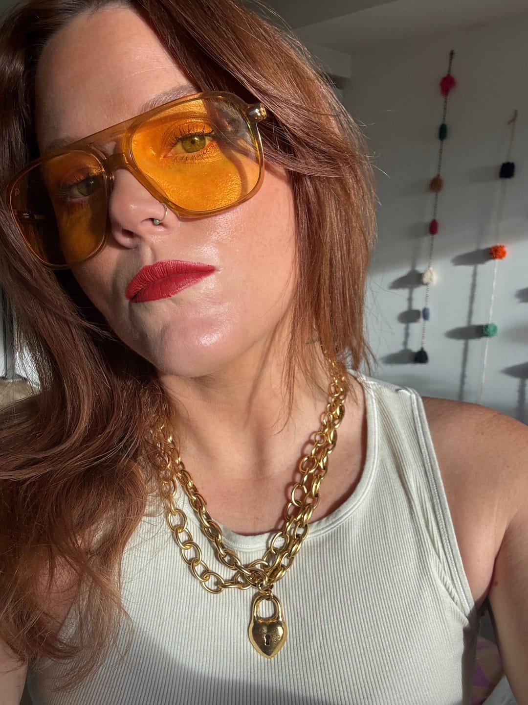 Customer photo review of Blue Light Glasses