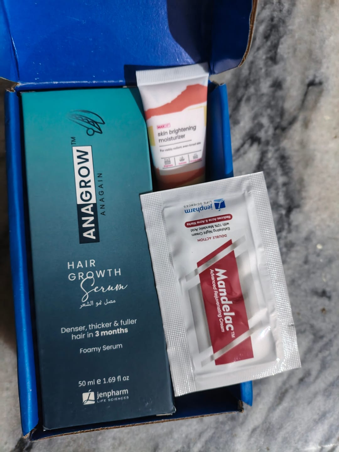 Customer photo review of Anagrow Hair Serum
