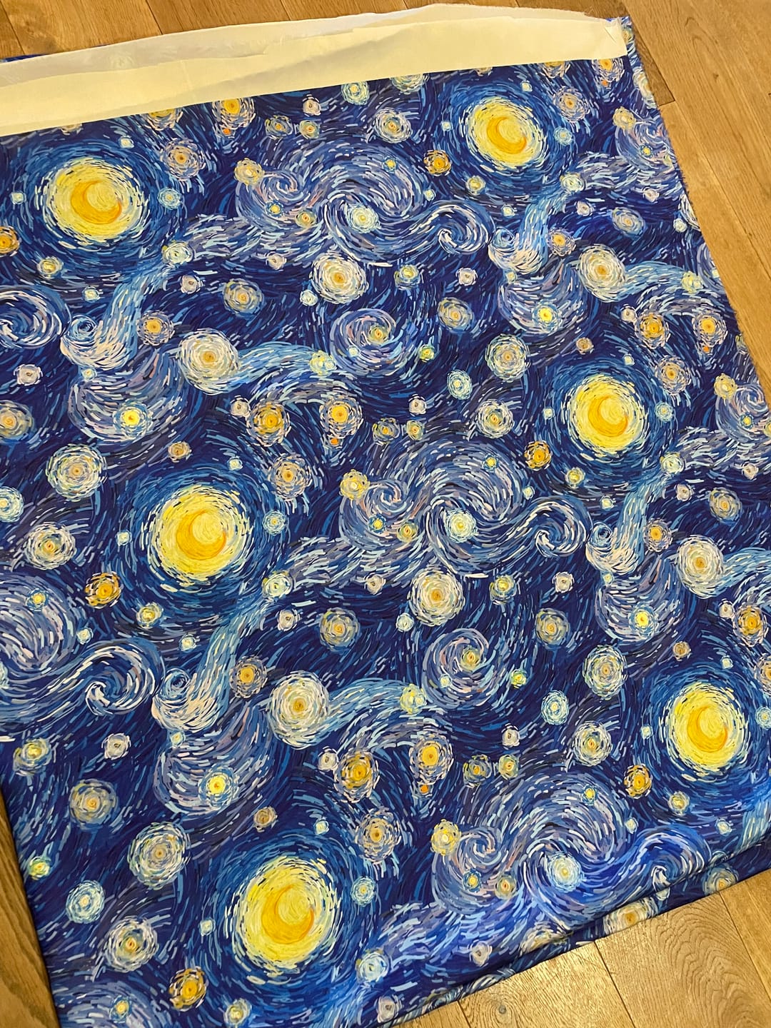 Customer photo review of Van Gogh Inspired Fabric By Metre