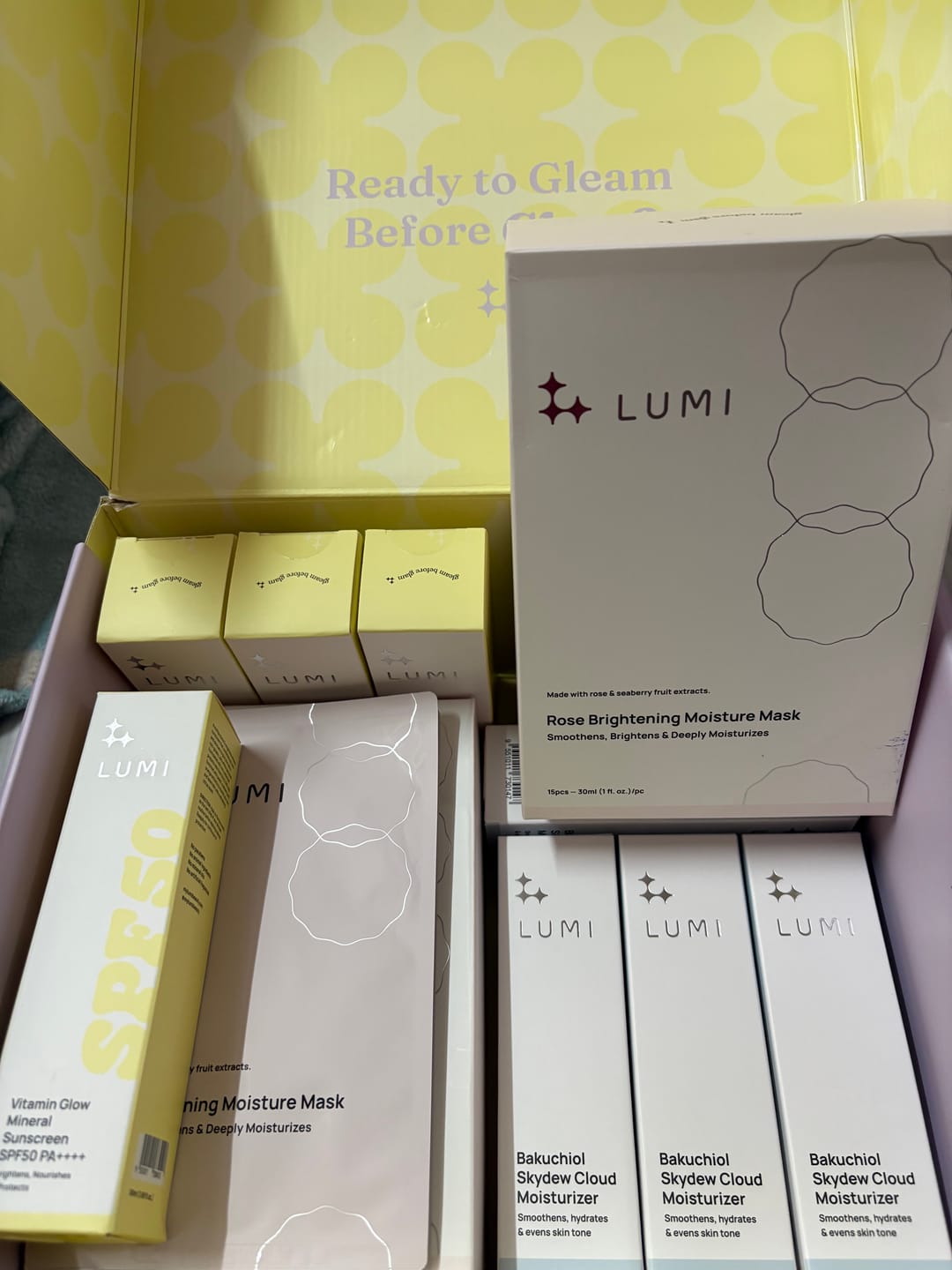Customer photo review of Vitamin Glow Mineral Sunscreen SPF50 PA++++