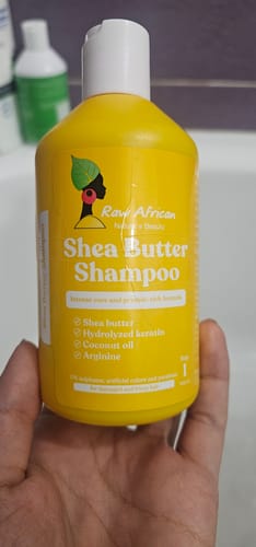 Customer photo review of Shea Butter Shampoo (300 g)