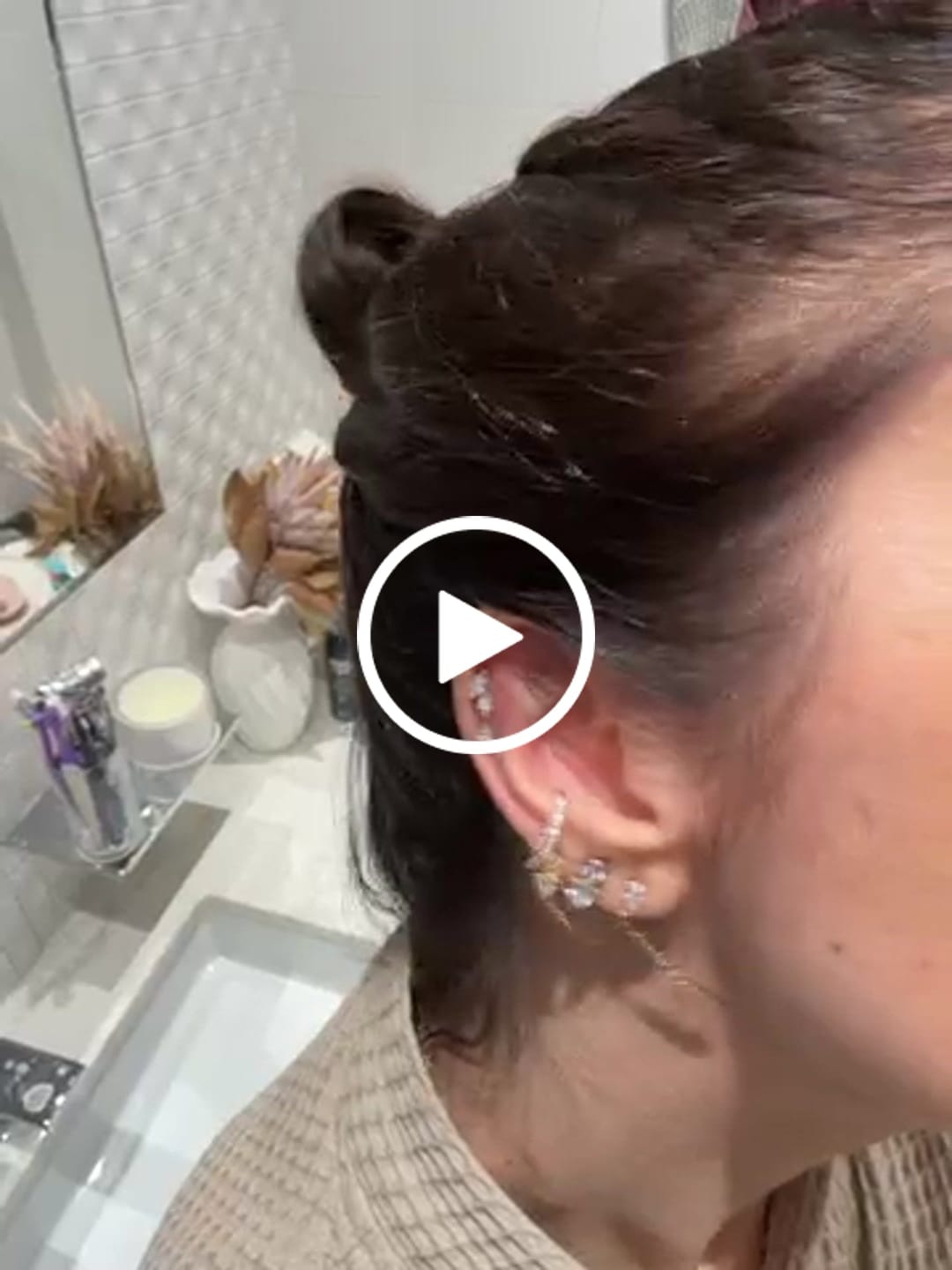 Customer video review of Bali Hammered Hoop Earring