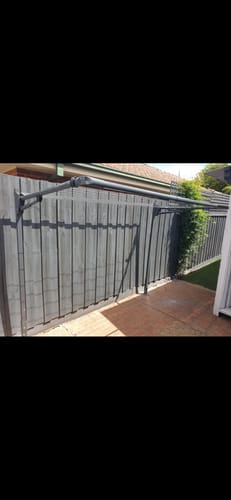 Customer photo review of Daytek Single Fold Down Clothesline