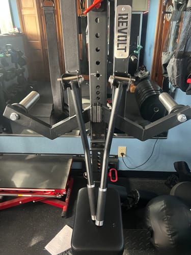 Customer photo review of Revolt Lateral Raise Attachment