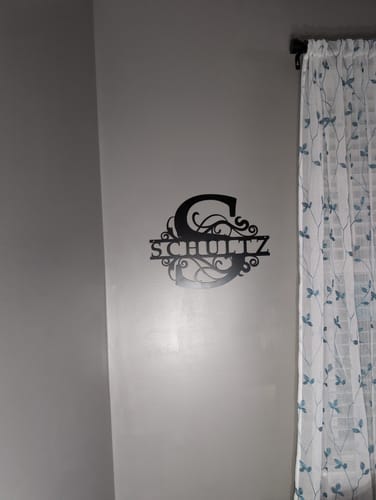 Customer photo review of Letter Monogram - Fancy