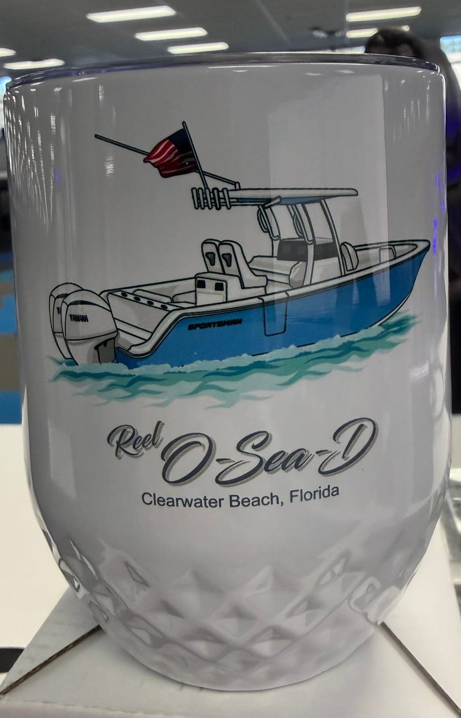 Customer photo review of Custom Wine Tumblers