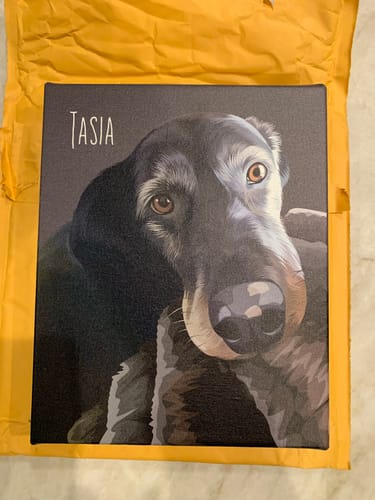 Customer photo review of Pet Art Canvas Wrap