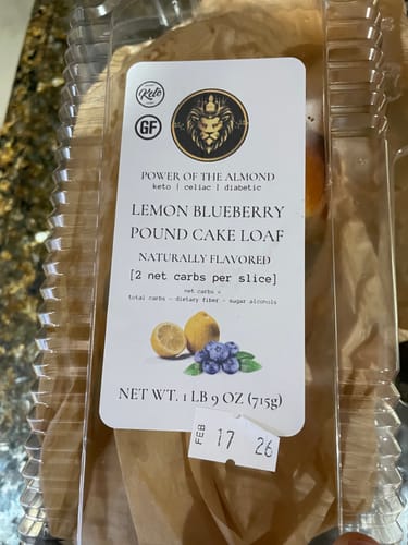 Customer photo review of No Sugar Added Low Carb Keto Pound Cake Loaf