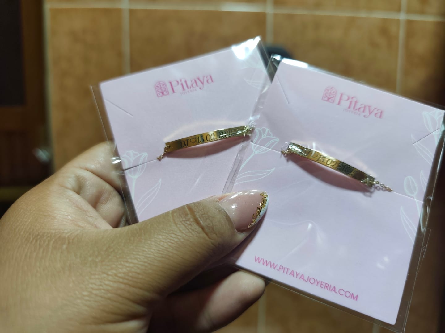 Customer photo review of Pulsera Eslabones Personalizada