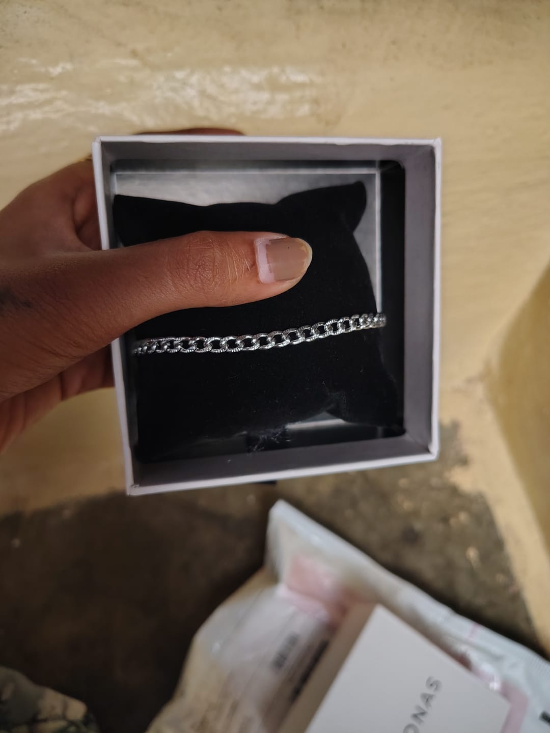 Customer photo review of Classic Cable Chain Bracelet