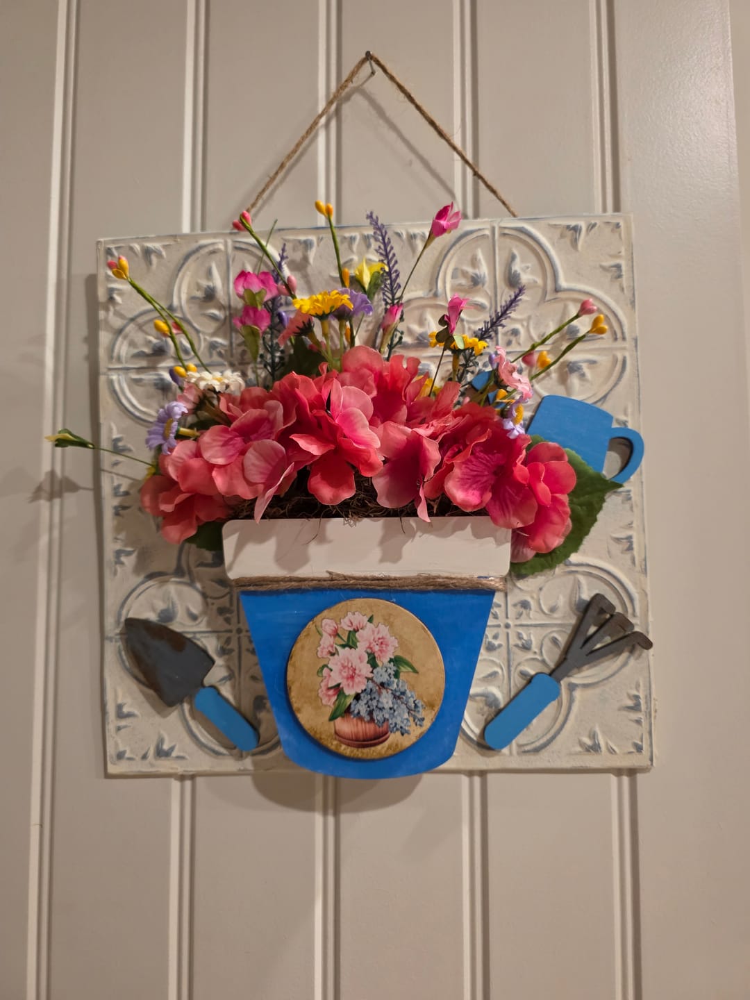 Customer photo review of Unfinished Garden Rake Shape | DIY Craft Cutout | up to 46" DIY