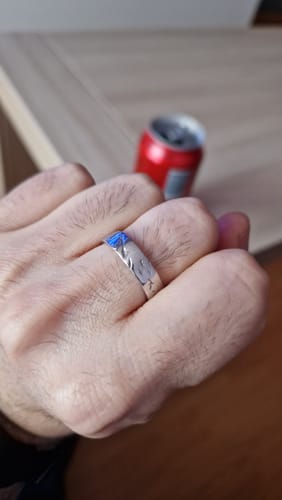 Customer photo review of Worn Band Ring