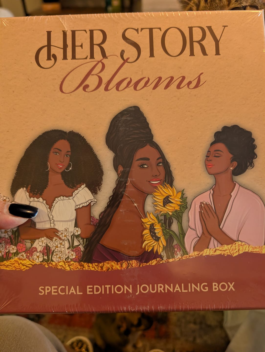 Customer photo review of Her Story Blooms Journal Box