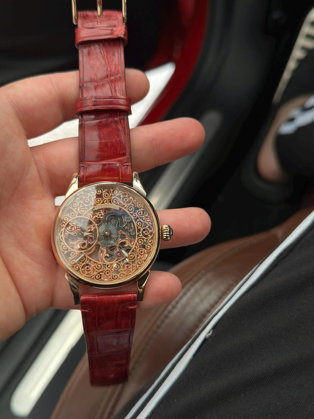 Customer photo review of Skeleton Unisex Watch - Lace
