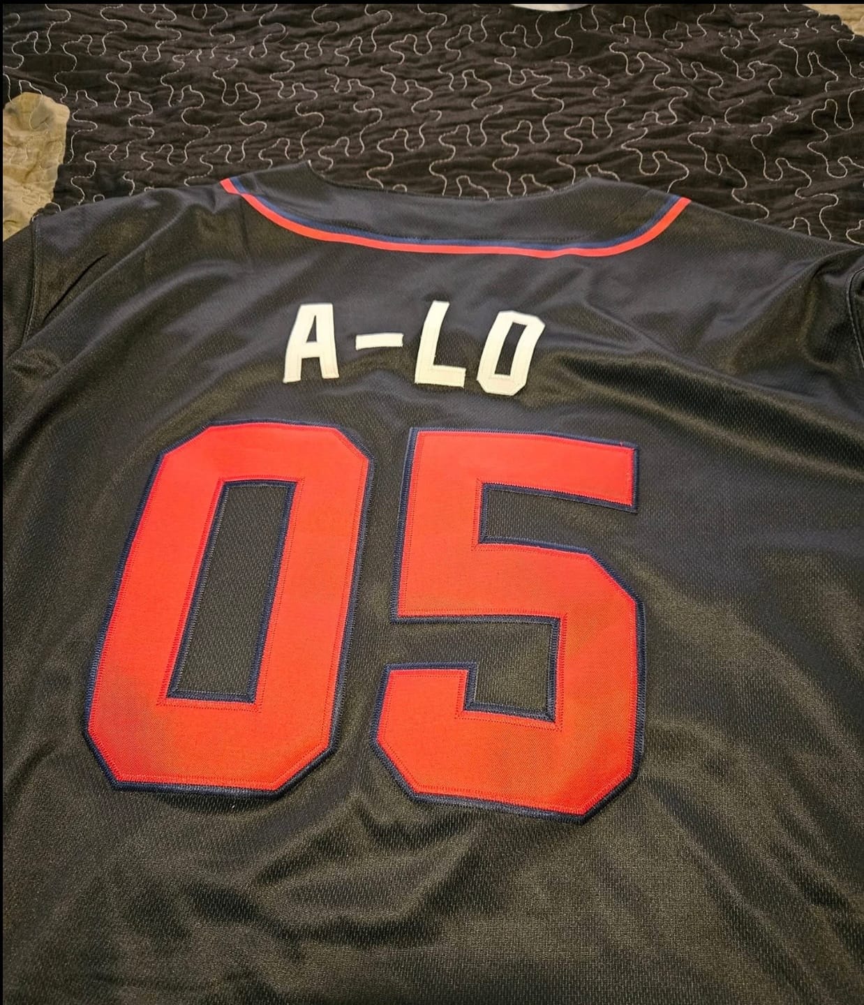 Customer photo review of Puerto Rico Heritage Custom Baseball Jersey