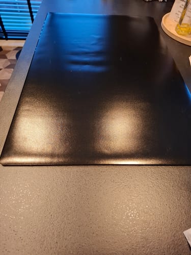 Customer photo review of Inductiebeschermer - Effen - Zwart - Donker