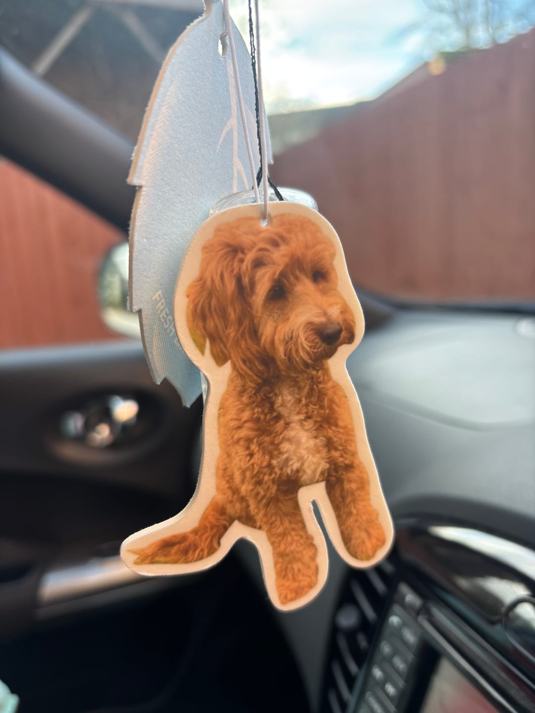 Customer photo review of Personalised Custom Car Air Freshener With Your Photo