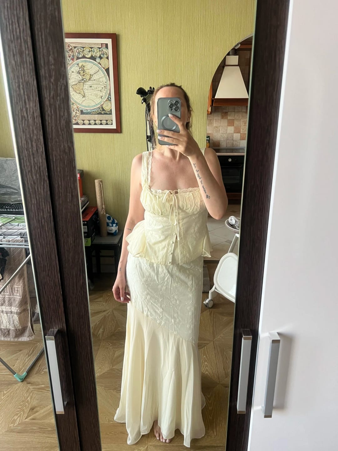 Customer photo review of Esther Mermaid Skirt Set