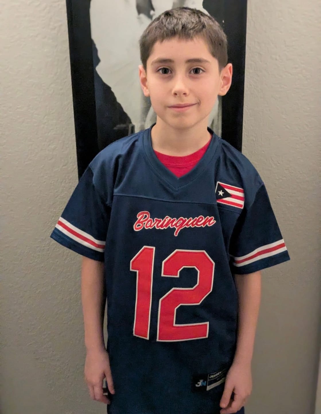 Customer photo review of Puerto Rico Heritage Custom Football Jersey