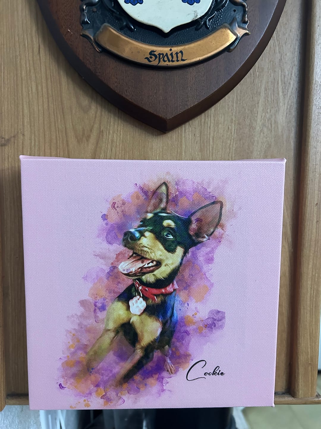 Customer photo review of Pet Art Canvas Print