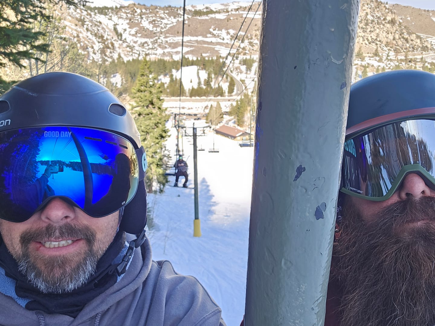 Customer photo review of The Emily Snow Goggle - Shred Blue Lens