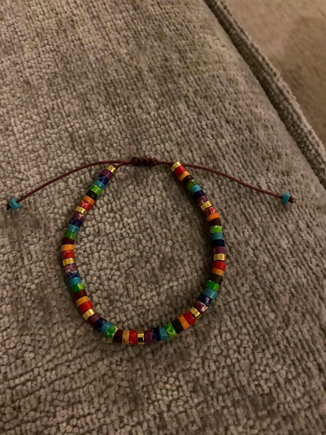 Customer photo review of 7 Chakren Energiearmband aus Jaspis