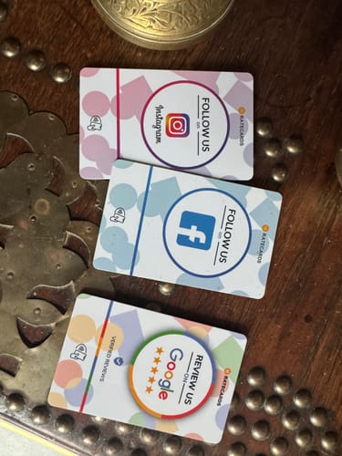Customer photo review of RATECARDS™ - Facebook Card