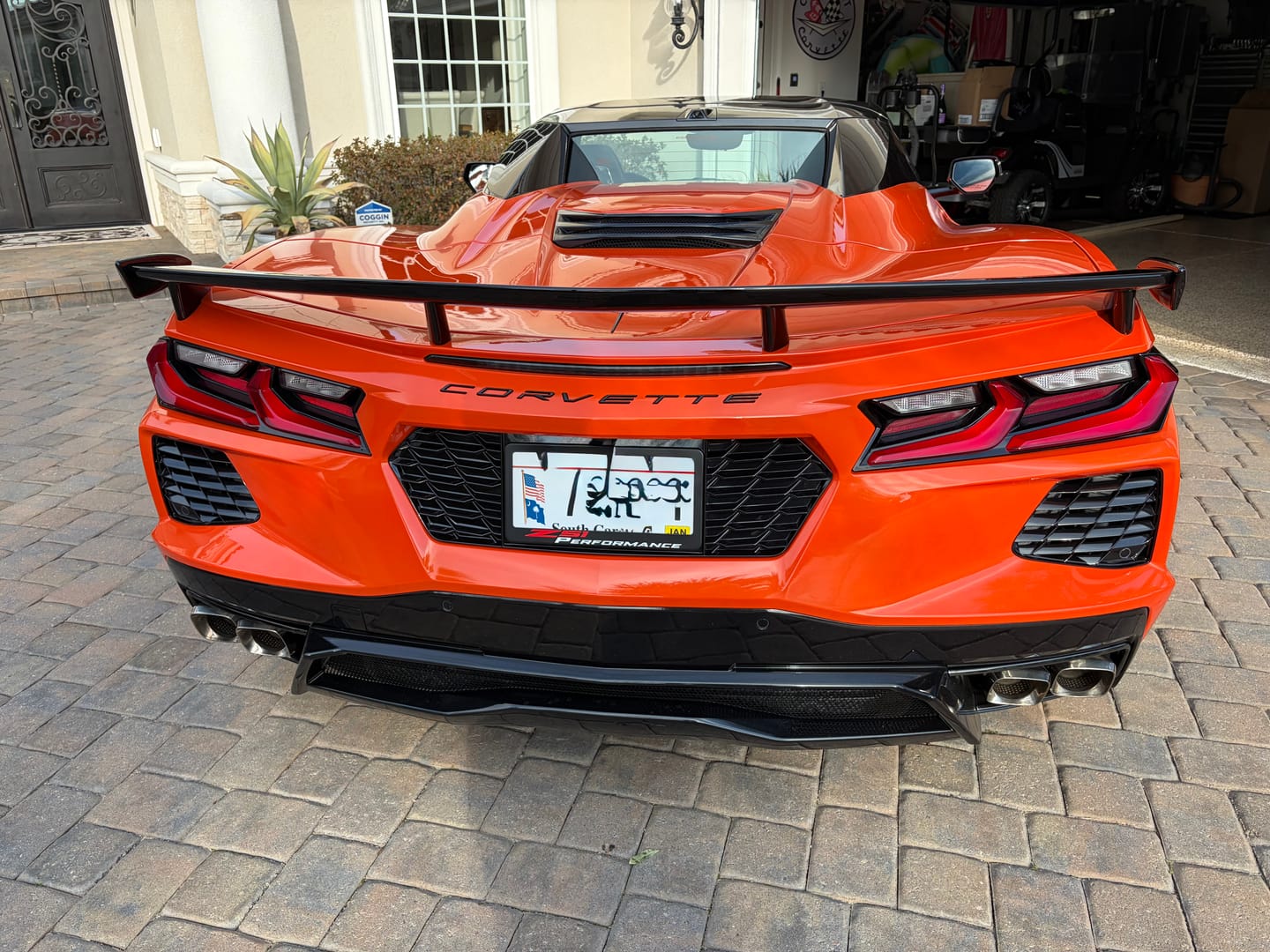 Customer photo review of Chevrolet Corvette C8 License Plate Backing