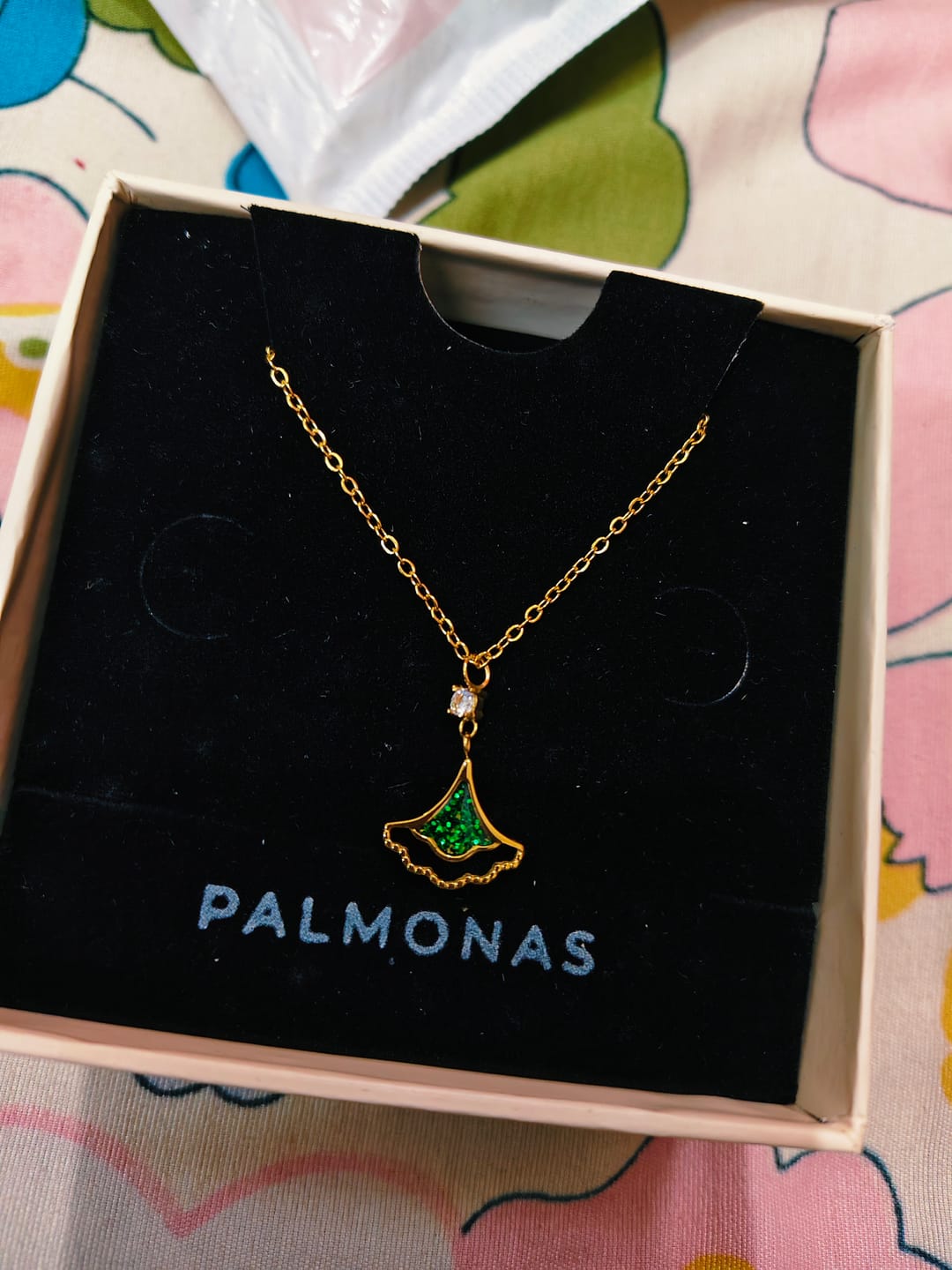 Customer photo review of Ginkgo Leaf Pendant
