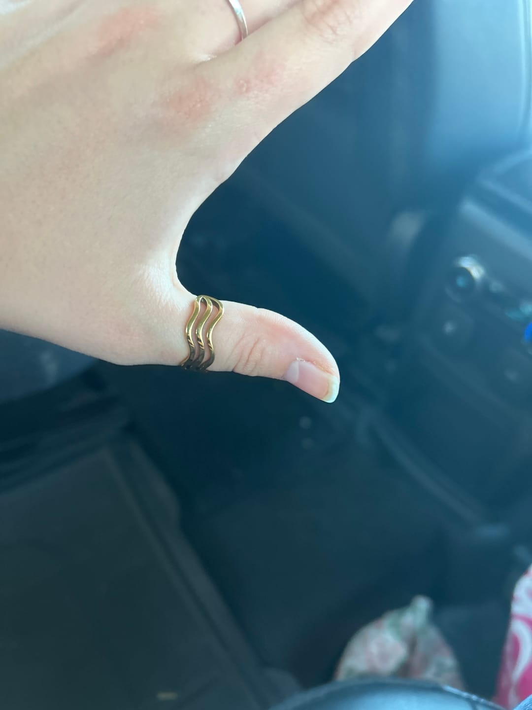 Customer photo review of Wave Trio Ring (Bundle)