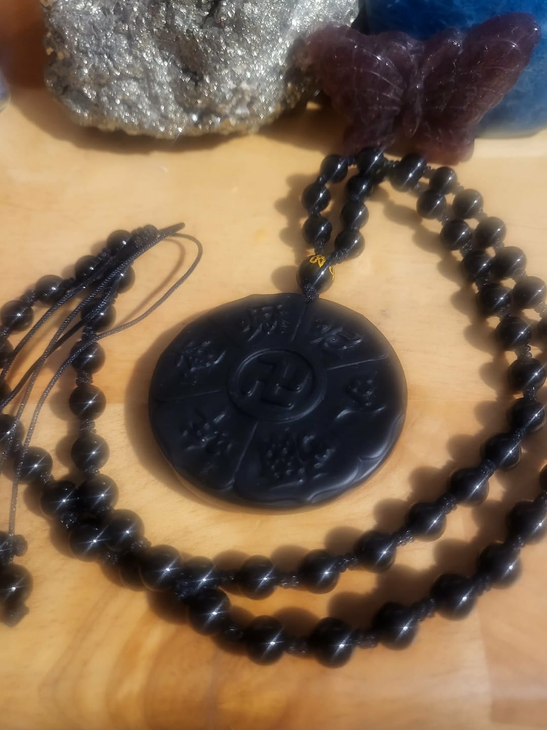 Customer photo review of Black Obsidian Necklace - Your Everyday Energy Guardian