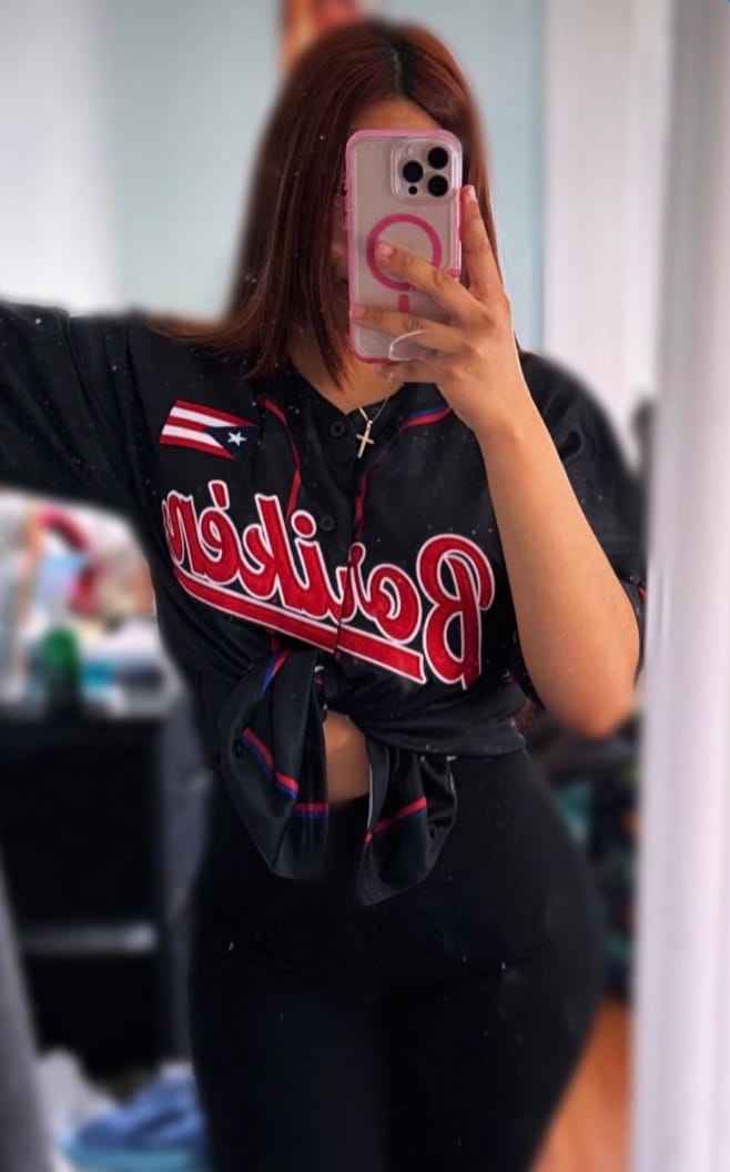 Customer photo review of Puerto Rico Heritage Custom Baseball Jersey