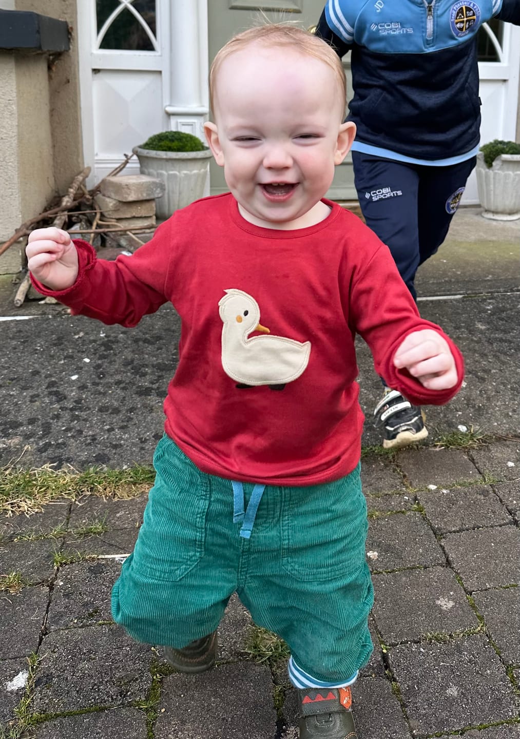 Customer photo review of Duckling Applique Long Sleeve T-Shirt