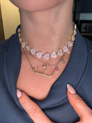Customer photo review of Farsi Name Necklace - Personalised