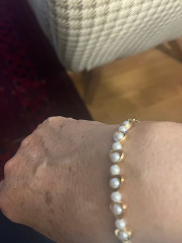 Customer photo review of Bileklik - Pirinç - Cam  - Çelik - 18K Gerçek Altın Kaplama - 10.2gr - MJ900527