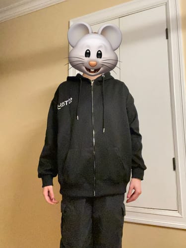 Customer photo review of KPOP Stay World Tour Dominate: celebrATE Printed Zip Up Hoodie