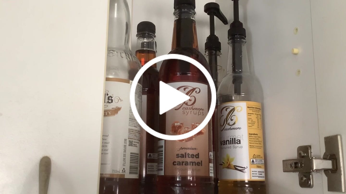 Customer video review of Salted Caramel Coffee Syrup