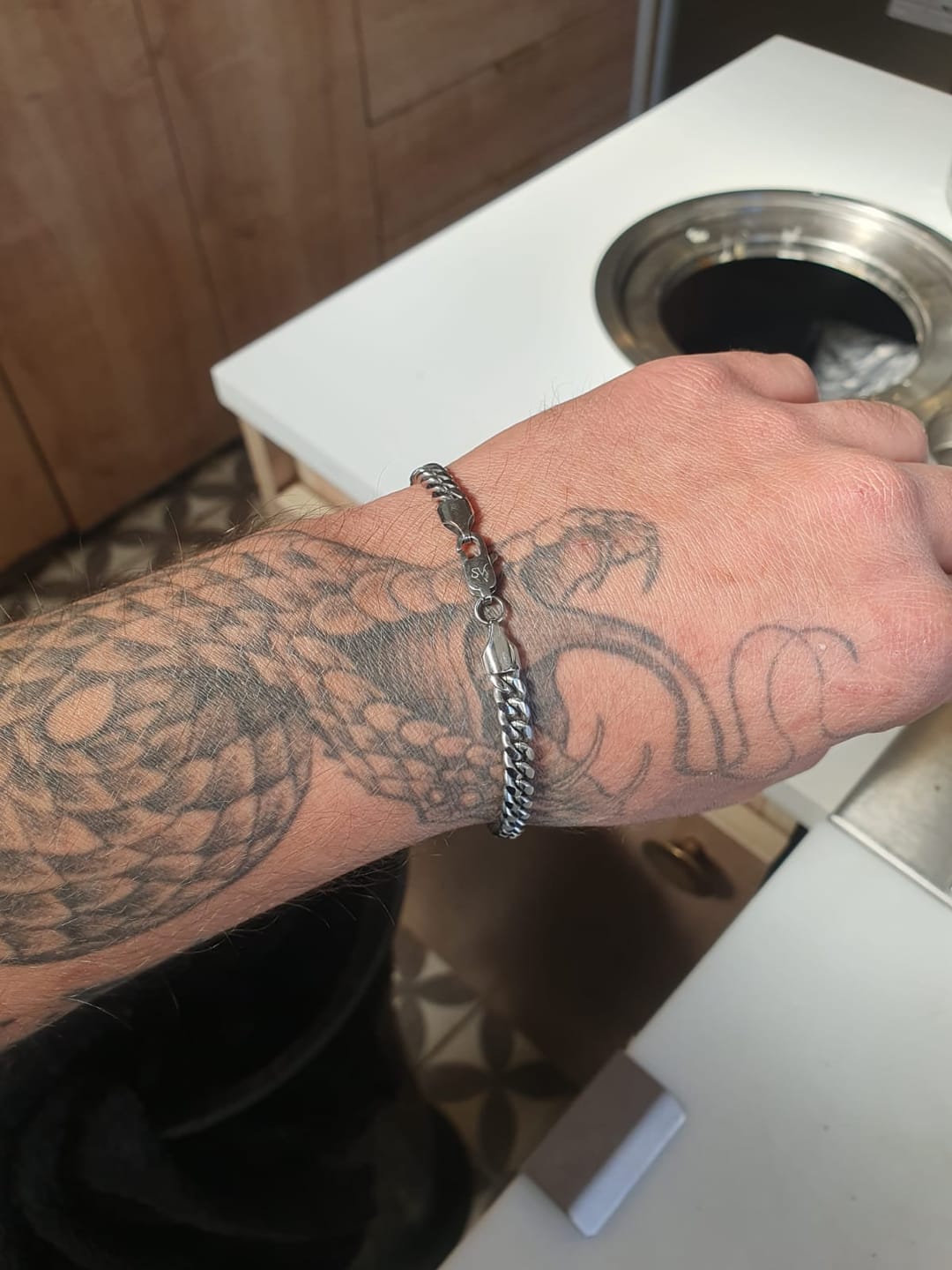 Customer photo review of Pulsera Miami Cuban 5mm