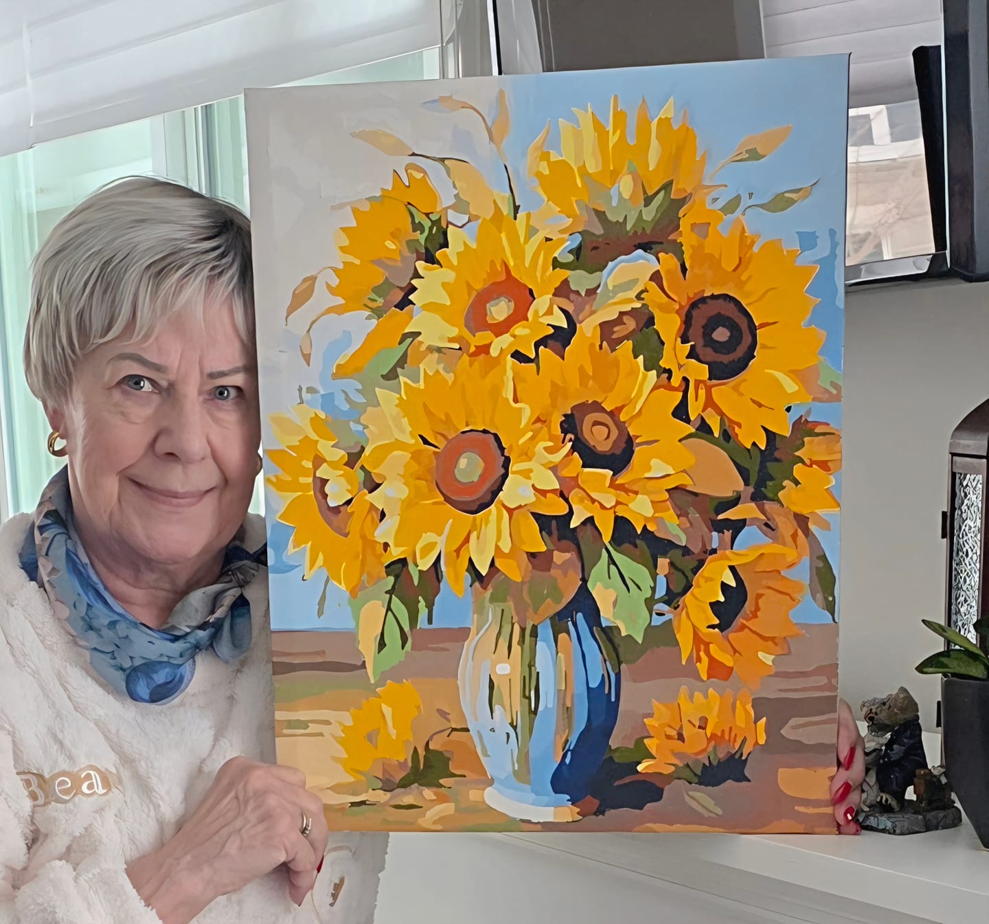 Customer photo review of Vase of Golden Blooms