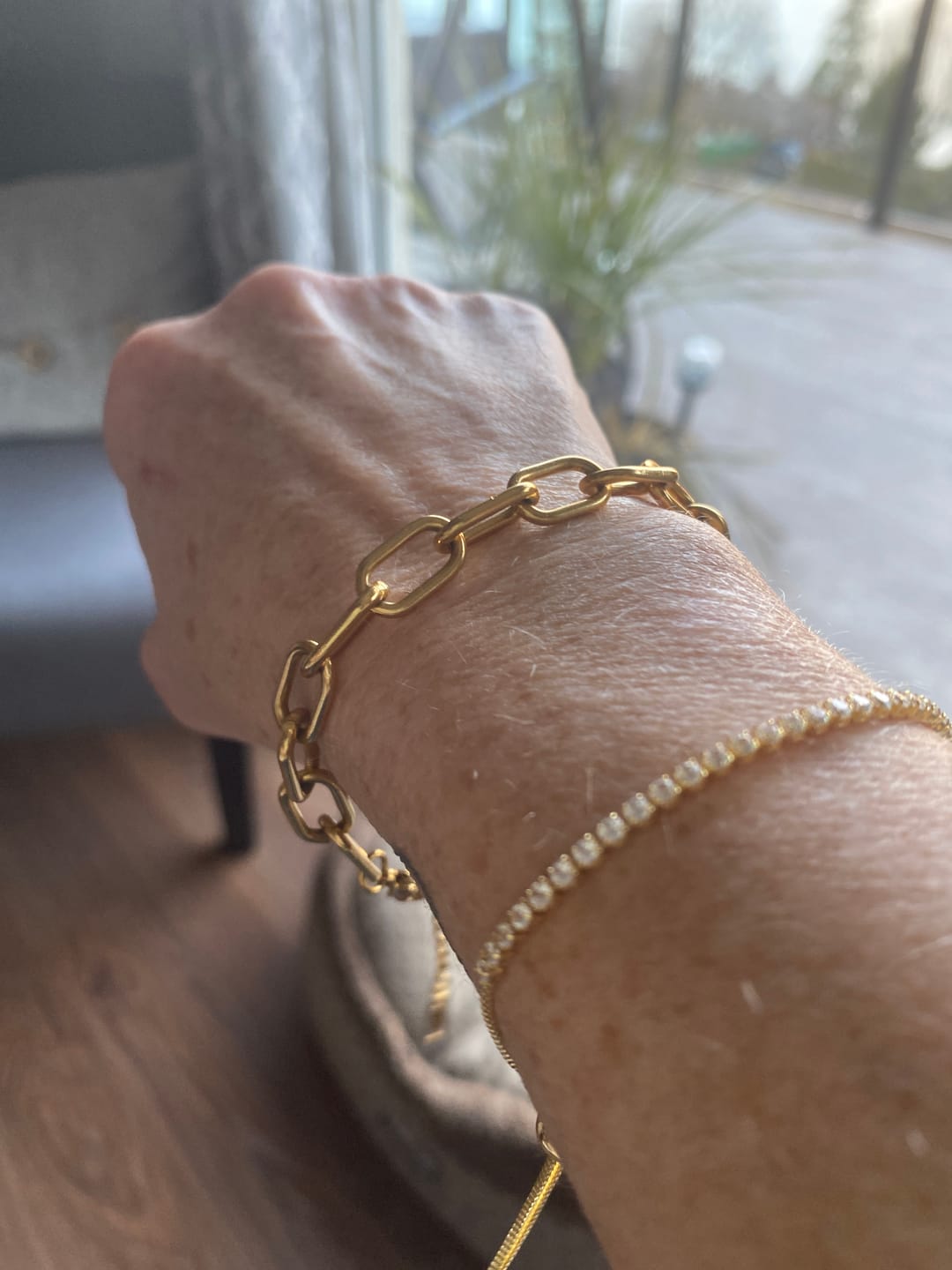 Customer photo review of Tulum Chunky Paperclip Bracelet (Bundle)