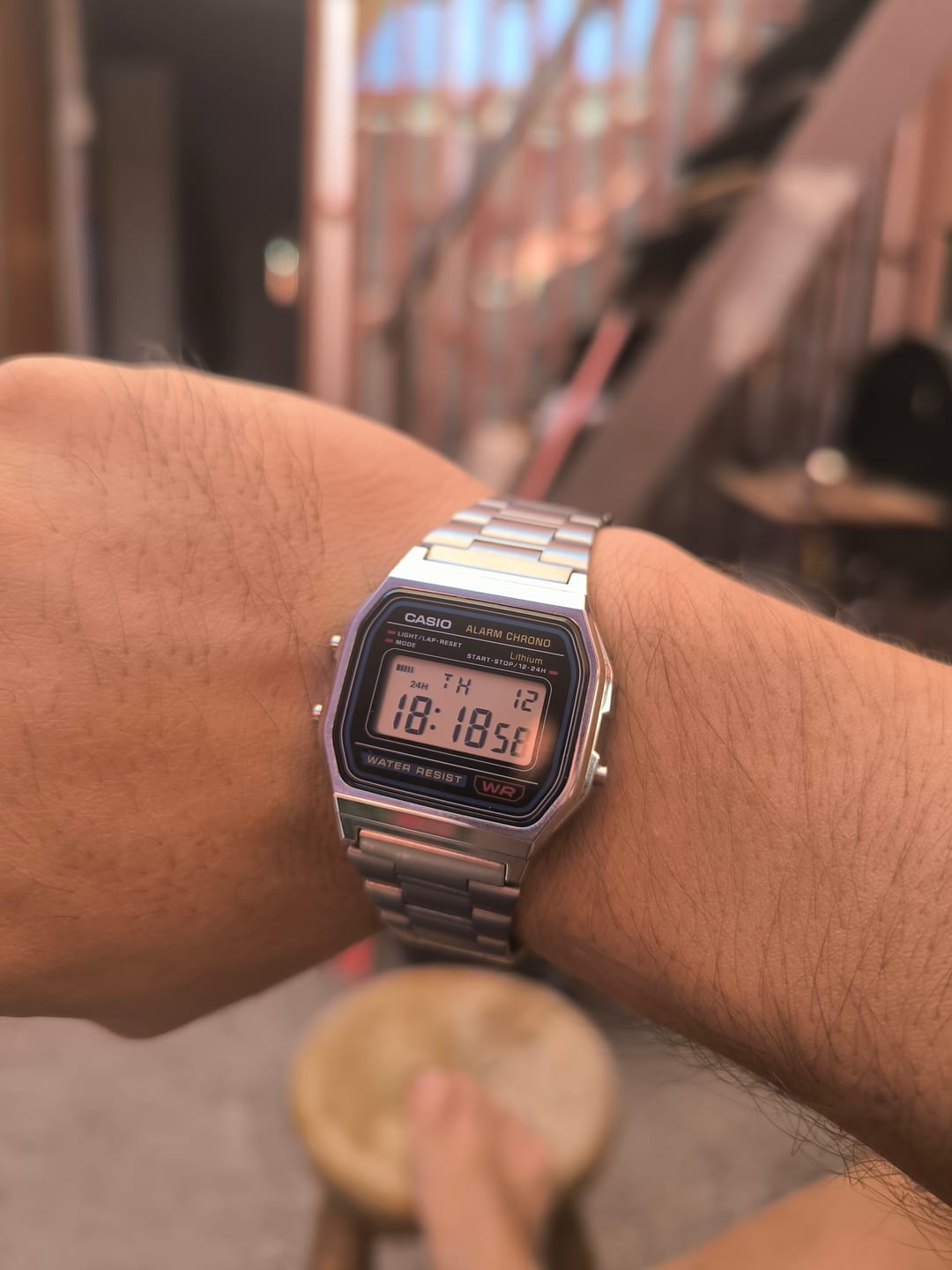 Customer photo review of Reloj Casio Vintage A158WA-1DF Azul/Plateado
