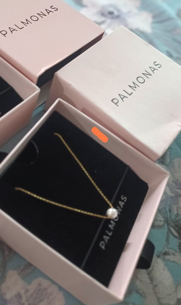 Customer photo review of Delicate Pearl Necklace