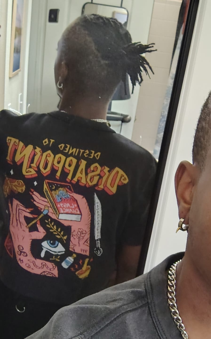 Customer photo review of Destined to Disappoint T-Shirt