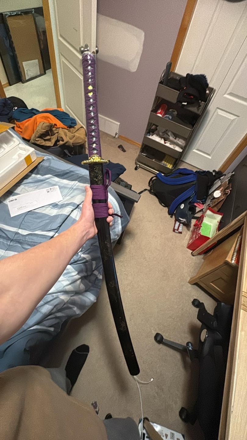 Customer photo review of Custom Your Own Katana