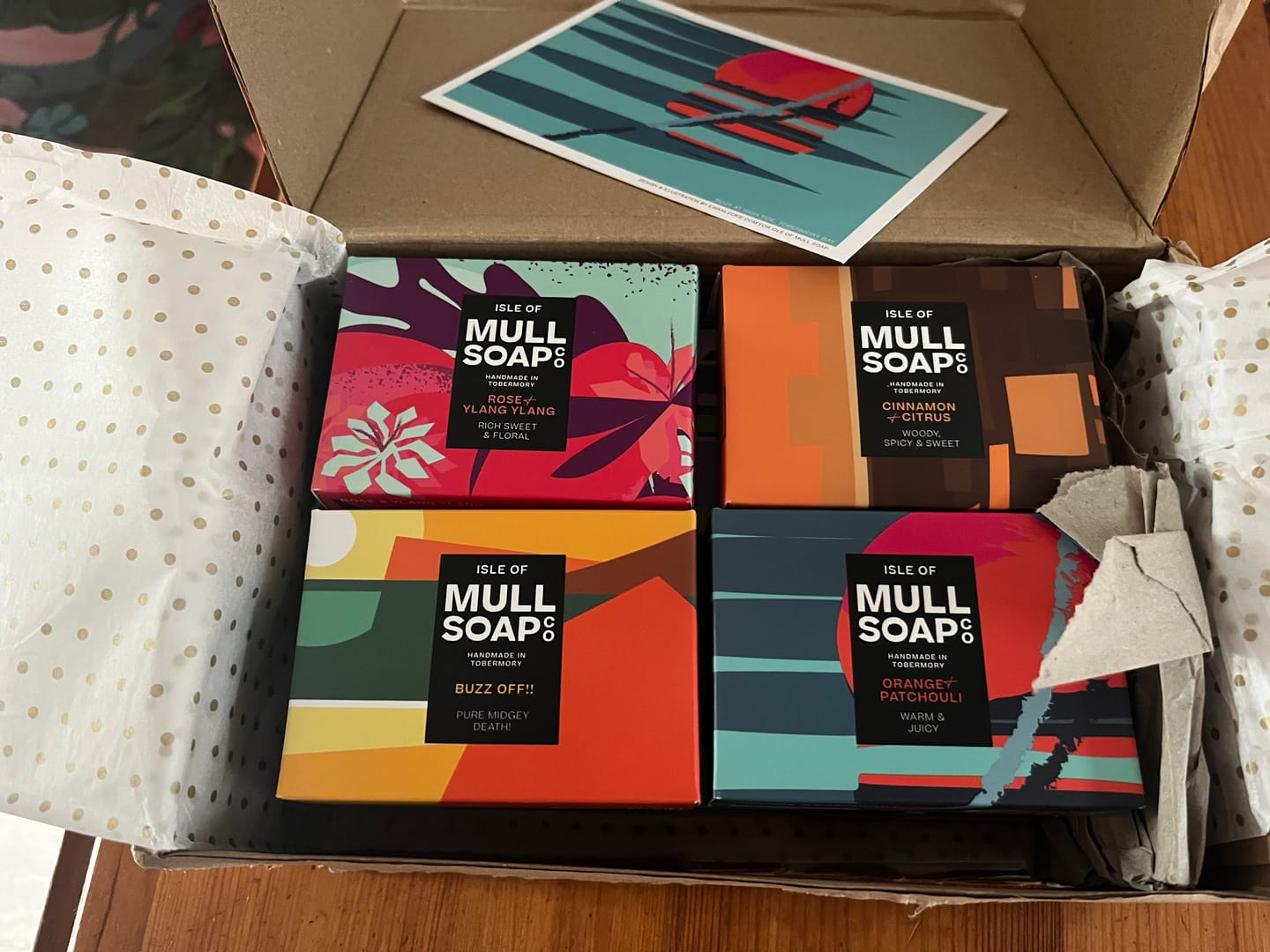Customer photo review of Cinnamon and Citrus Isle of Mull Soap
