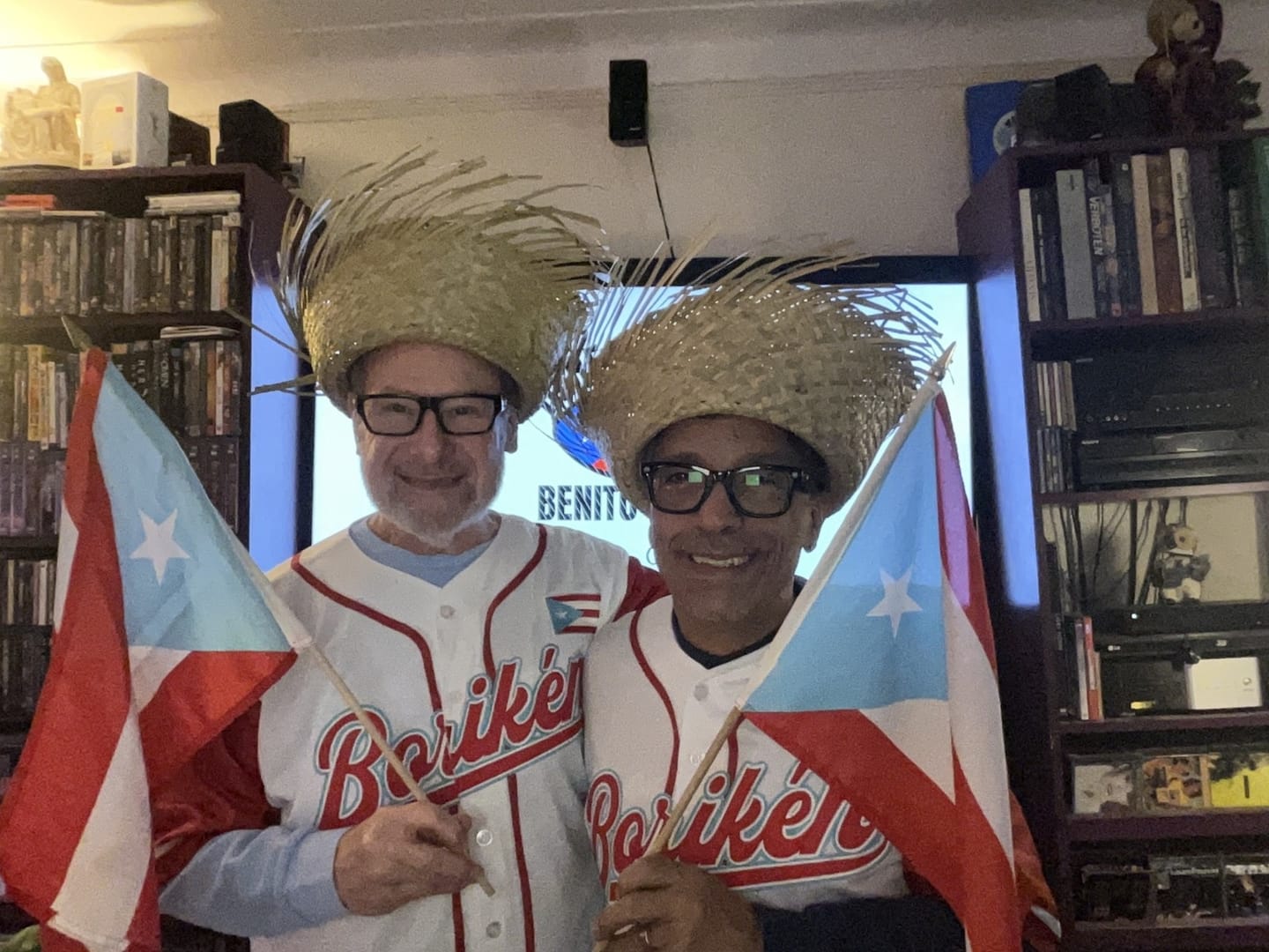 Customer photo review of Puerto Rico Heritage Custom Baseball Jersey