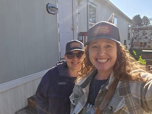 Customer photo review of Premium Custom Leather Patch Hats (Wholesale)