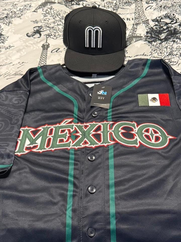 Customer photo review of Mexico Heritage Custom Baseball Jersey